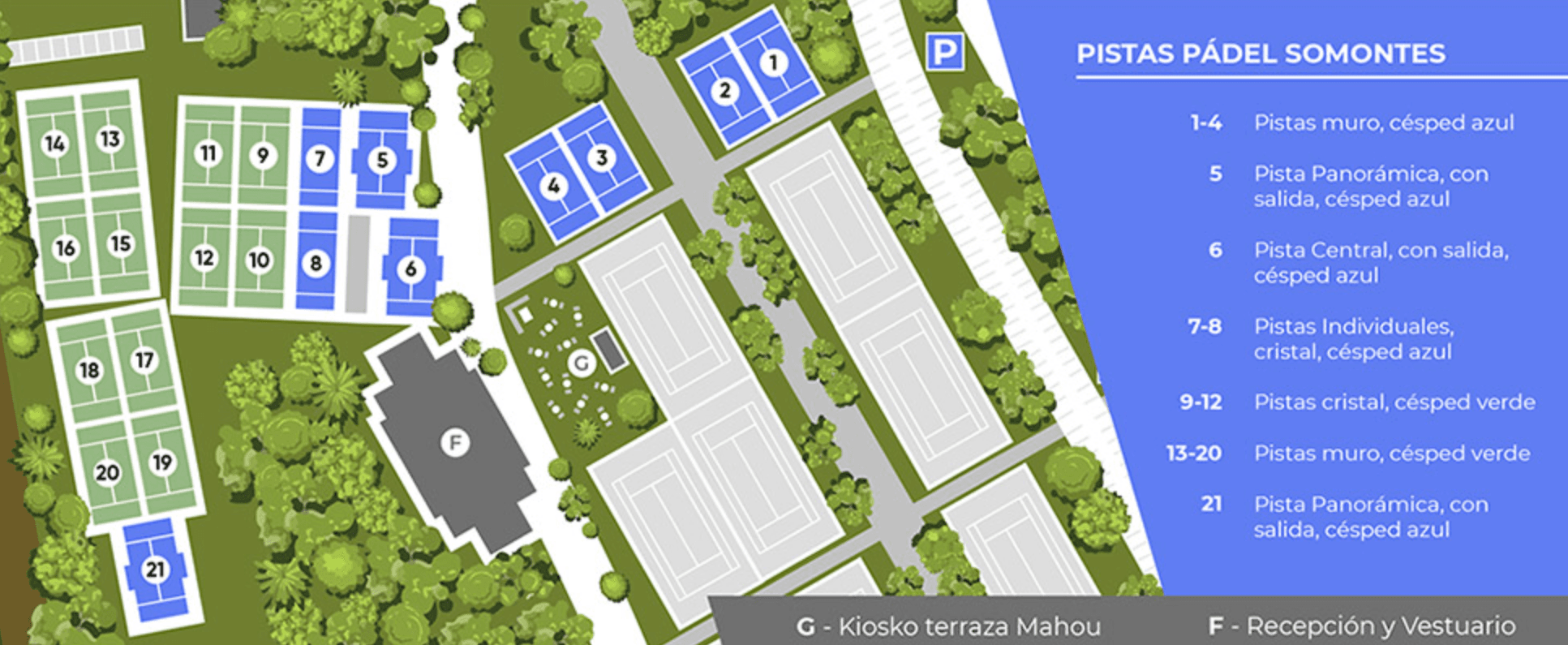 Pista de pádel en Padel Somontes