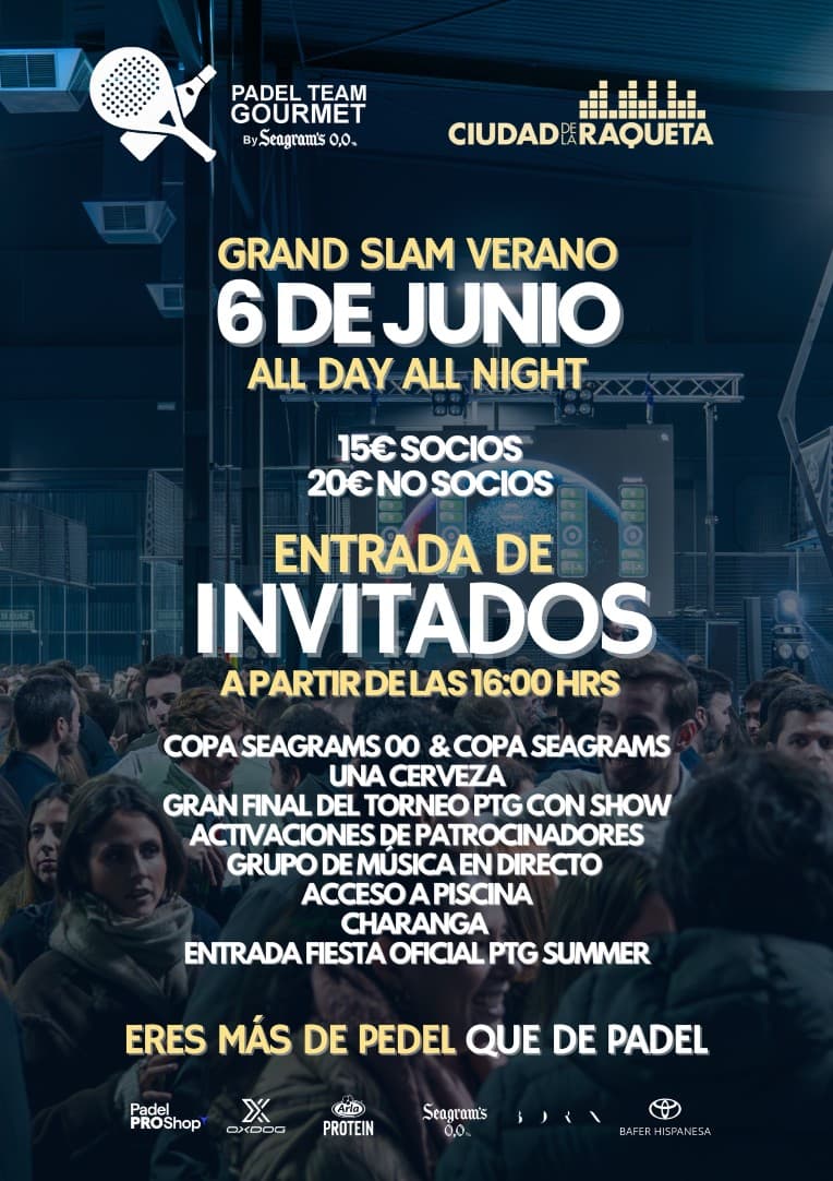 ENTRADA DE INVITADOS GRAND SLAM VERANO