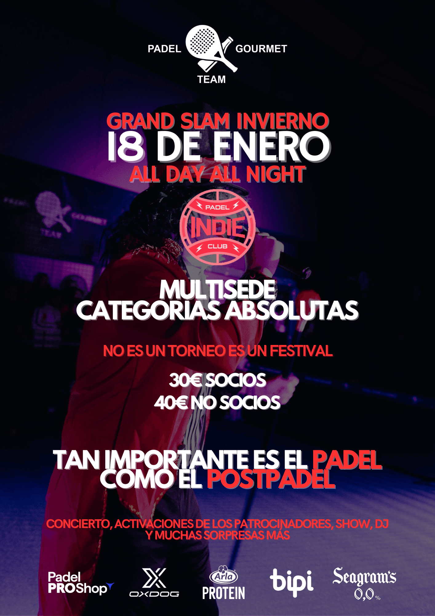 GRAND SLAM PTG INVIERNO - 18 DE ENERO