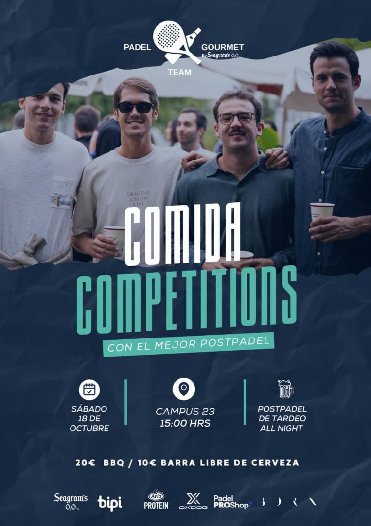 COMIDA y/o Barra libre 18 oct