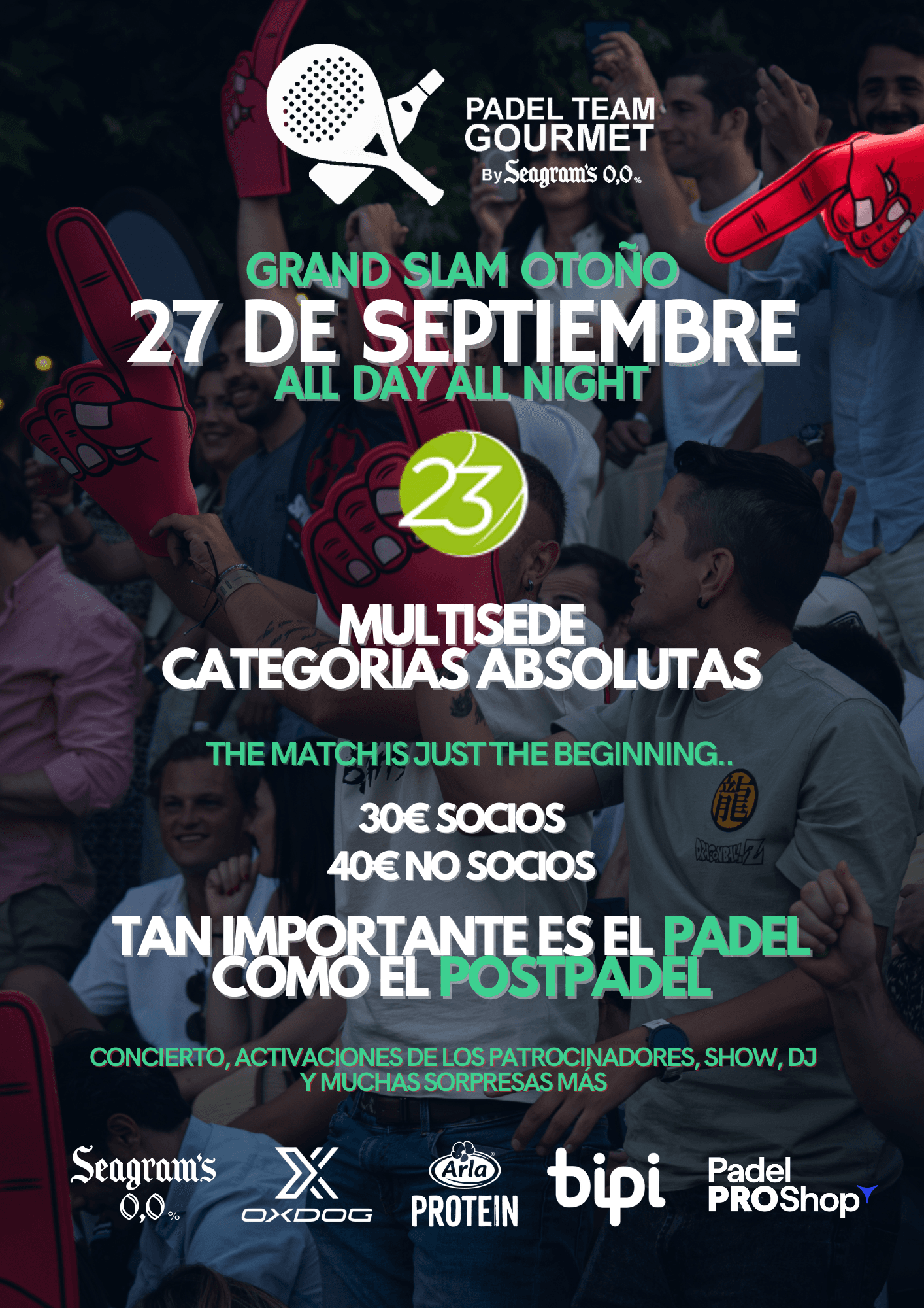 GRAND SLAM OTOÑO PTG - 27 DE SEPTIEMBRE